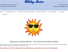 Tablet Screenshot of holidaymarine.ca